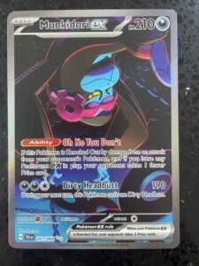 Pokemon TCG Munkidori EX 091/064 Full Art Shrouded Fable NM