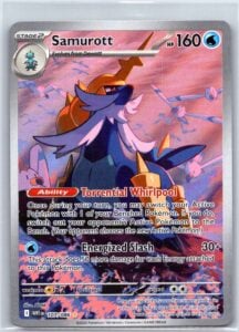 Samurott 107/086 Holo Illustration Rare White Flare Near Mint