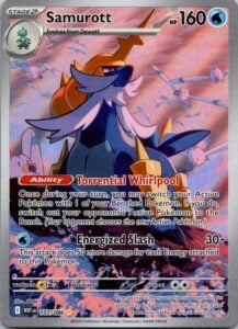 Samurott 107/086 Holo Illustration Rare White Flare Pokemon NM AA-21