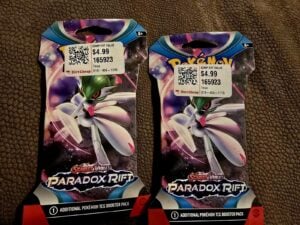 2 Pokemon TCG: Scarlet and Violet Paradox Rift Booster Pack Sealed