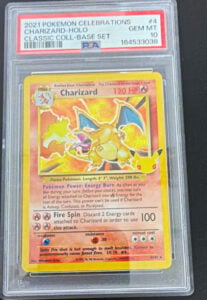 2021 POKEMON CHARIZARD-HOLO CLASSIC COLL-BASE SET CELEBRATIONS #4 PSA 10