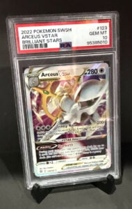 2022 POKEMON SWORD & SHIELD BRILLIANT STARS #123 ARCEUS VSTAR PSA 10