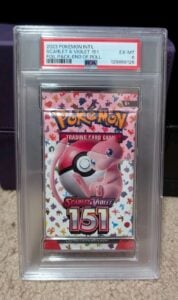2023 Scarlet & Violet 151 Mew Booster Pack PSA 6 End Of Roll Tape Error