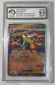 2026 Pokemon Mega Charizard Y ex #030 Promo Full Art CGA 9.5 GEM MINT TCG