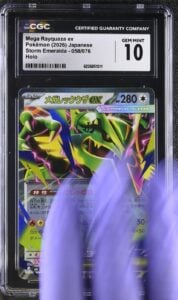 2026 Storm Emeralda Pokemon Mega Rayquaza ex CGC 10 058/076