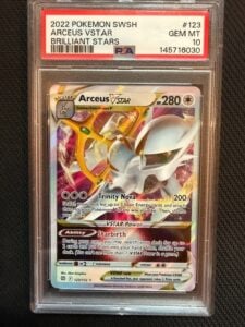 Arceus VSTAR #123/172 | 2022 Pokemon Brilliant Stars | PSA 10 – FREE SHIP