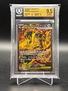 BGS 9.5 MEGA Rayquaza ex SAR M6 110/076 Storm Emeralda Japanese Pokemon Card
