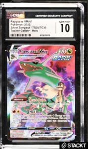 CGC 10 Rayquaza Vmax TG20/TG30 Silver Tempest Trainer Gallery Holo POKEMON