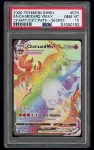 Charizard VMAX 074/073 Champion’s Path Secret Rare Full Art Holo PSA 10