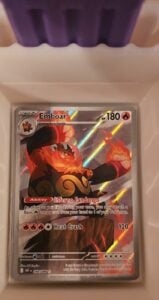 Emboar – 098/086 098/086 Illustration Rare SV: White Flare Pokemon Holo Near