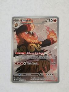 Emboar Illustration Rare – WHT 098/086 EN NM Holofoil Pokemon