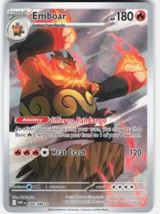 Emboar WHT SV: White Flare #098/086 Illustration Rare Holo NM