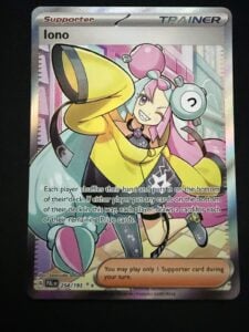 Iono 254/193 Ultra Rare Full Art Trainer Pokemon Paldea Evolved SV02 NM