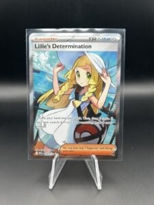Lillie’s Determination 169/132 Full Art Trainer NM Pokemon ME01