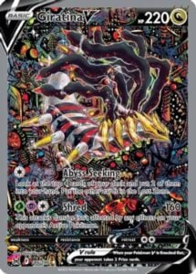 NM-Mint Giratina V – 186/196 – Alternate Full Art Ultra Rare Pokemon Lost Origin