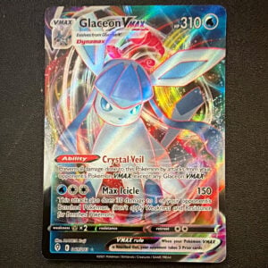 Nintendo Pokemon TCG Glaceon VMAX 041/203 Evolving Skies Holo UR Full Art