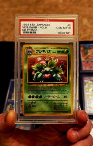 PSA 10 1998 Japanese CD Promo Venusaur Holo Promo Rare #3 Pokémon TCG