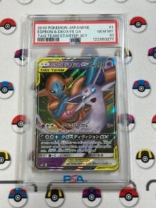 PSA 10 Espeon & Deoxys GX 001/031 SMM Tag Team Starter Set Japanese Pokemon