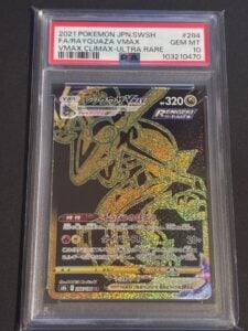 PSA 10 Rayquaza VMAX UR Pokemon Card