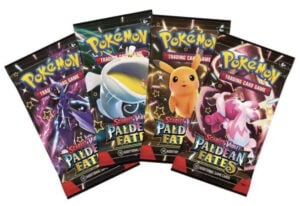 Paldean Fates Booster Pack, Factory SEALED Pokemon TCG, x4 Random Pack Art