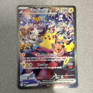 Pikachu ex 150/128 Surging Sparks Holo Double Rare Full Art 190 HP English 2024