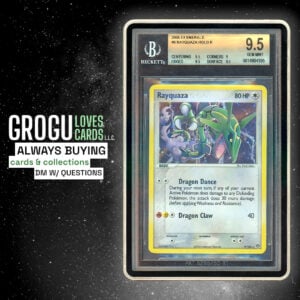 Pokemon – 2005 EX Emerald – Rayquaza Holo #9 – BGS 9.5 GEM MINT