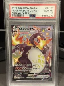 Pokemon Charizard VMAX SV107/SV122 Shining Fates Shiny Vault Holo PSA 10