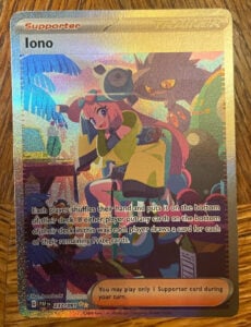 Pokemon Iono 237/091 SIR Full Art Holo SV Paldean Fates