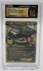 Pokemon Japanese m6a-30th Celebration #154/103 Rayquaza EX CGC Pristine 10