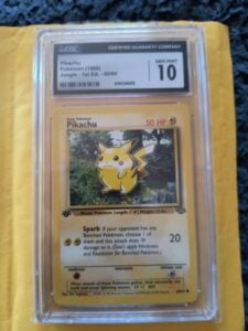 Pokemon Jungle Pikachu 1st Edition 60/64 CGC 10 Gem Mint