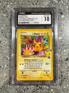 Pokemon TCG Birthday Pikachu 24 Celebrations Classic Collection Holo CGC 10 Gem