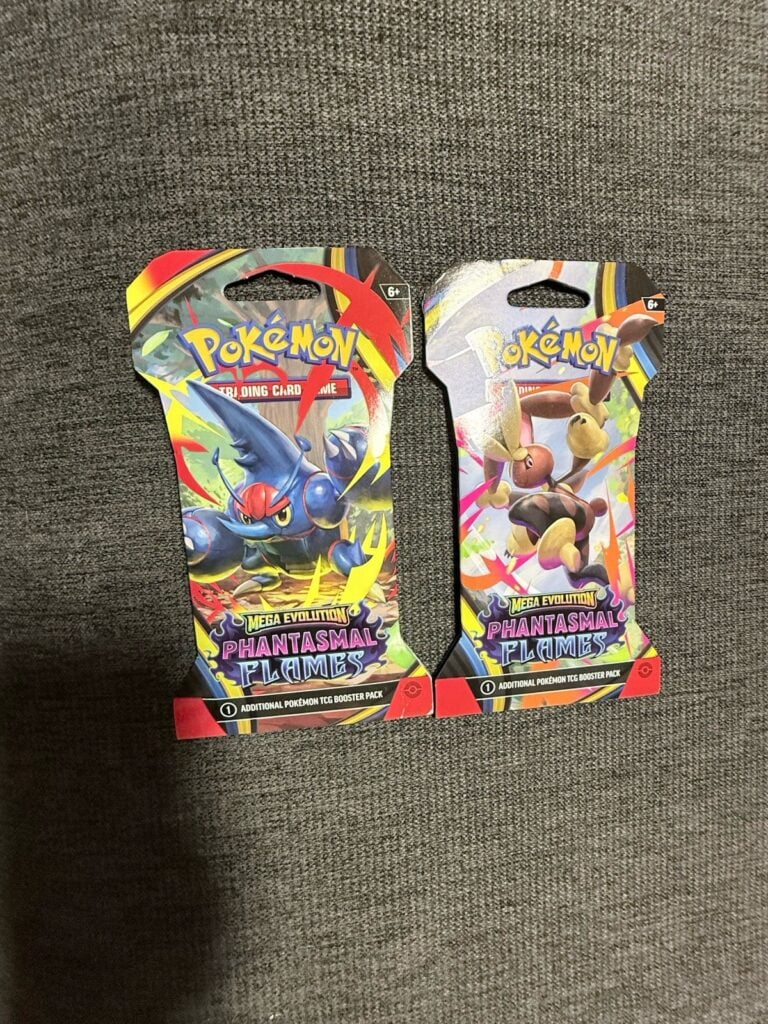 Pokémon TCG Mega Evolution-Phantasmal Flames Sleeved Booster Pack 10 Cards 2pk