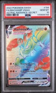 Pokemon TCG PSA 10 2022 Machamp VMAX 194/189 Secret 69435515