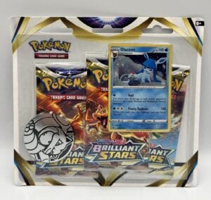 Pokemon TCG SWSH Brilliant Stars 3 Booster Pack Blister Glaceon Sealed New 2022!