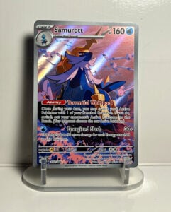 Pokemon TCG Samurott 107/086 SV Black Flare Illustration Rare FA Holo 160 HP