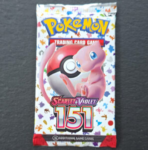 Pokémon TCG Scarlet & Violet 151 Booster Pack 10 Cards English Mew Artwork