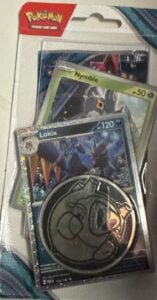 Pokémon TCG Scarlet & Violet Twilight Masquerade Booster Pack Lokix Nymble Coin