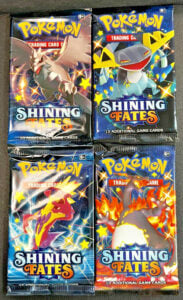 Pokemon TCG – Shining Fates Booster Pack Art Set (4 Packs) – New/Sealed