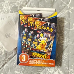 Pokémon TCG Surging Sparks 3-Pack Booster Packs 10 Cards English