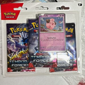 Pokémon TCG Temporal Forces 3-Pack Blister Booster w/ Cleffa Promo English