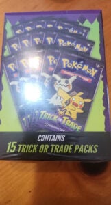 Pokemon Trick or Trade Booster Pack box 15 Packs 2025 Sealed Walgreens Exclusive