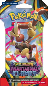 TCG: Mega Evolution Phantasmal Flames Sleeved Booster Pack – 10 Cards