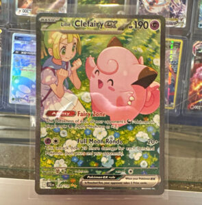 The Pokémon Company Lillie’s Clefairy ex 184/159 Sv09 SIR Full Art Holo EN