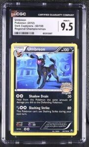 UMBREON CGC 9.5 REGIONAL CHAMPIONSHIPS DARK EXPLORERS #60 – POP2! PSA 10 $15K